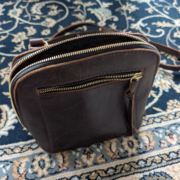 Brown Leather Crossbody Bag - Picture 2 of 5